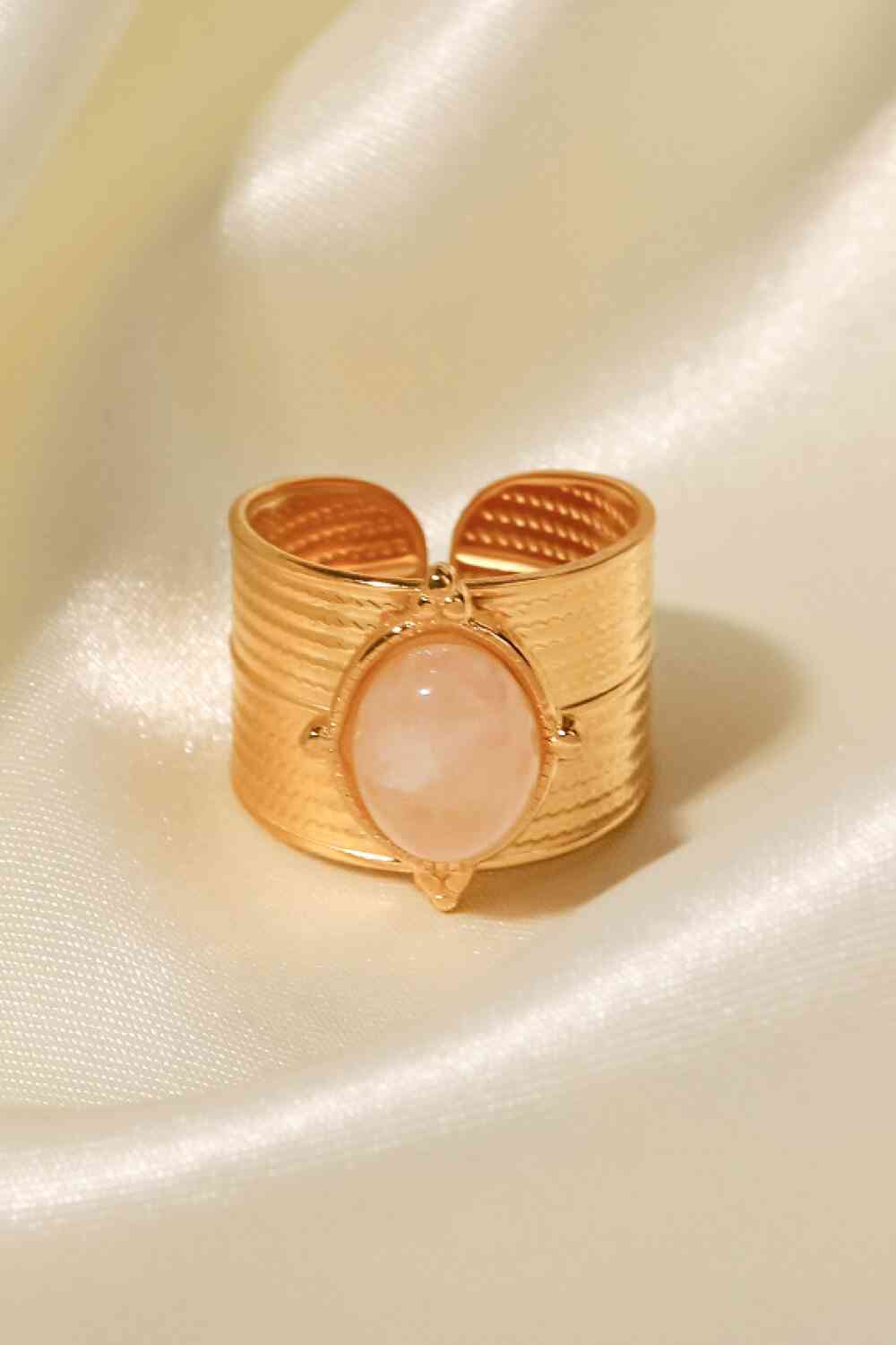 18K Gold-Plated Wide Open Ring