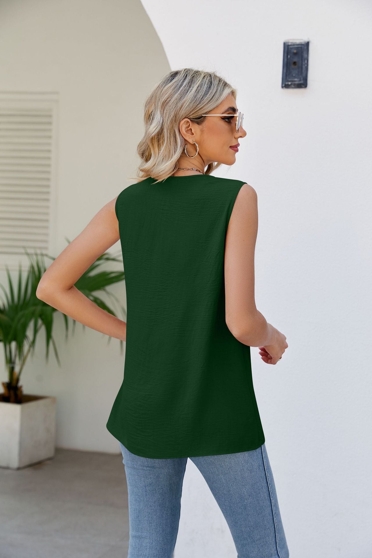 V-Neck Tunic Tank Top