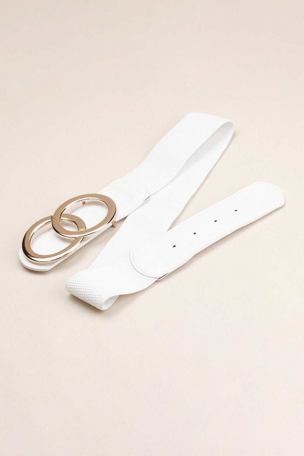 Zinc Alloy Buckle Elastic PU Belt